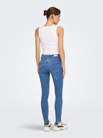 Жіночі джинси ONLY Onlblush Life Mid Sk DNM Rea1099 Noos, середньої посадки, блакитний денім, розмір M/30L