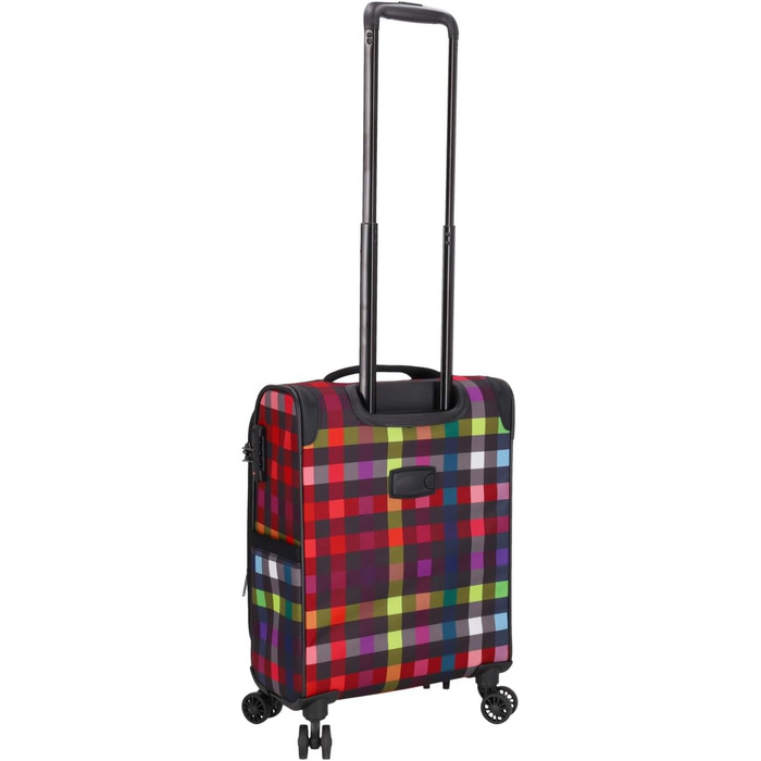 Чемодан-валіза Kenorada SoftLITE 4w, 55 см, ручна поклажа, багатобарвний, з TSA замком