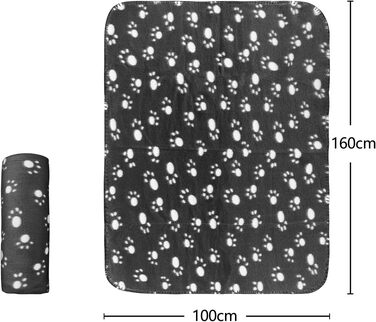 М'яка флісова підстилка для собак та котів Nobleza, 75х75 см, чорна