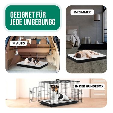 Ортопедичне ліжко для собак Avalo S - 45x65 см - Миється/Піна з пам'яті/Нековзке - Ортопедична подушка для собак Avalo