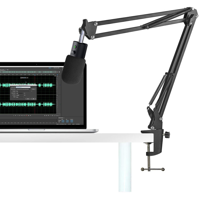 Кріплення для мікрофона Razer Seiren X від YOUSHARES з поп-фільтром, гнучкий штатив, сумісний з USB-мікрофоном Seiren X