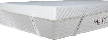 Ebitop Topper Mattress Topper, Cold Foam Mattress Topper, EBI - A2-160.6 Washable Cover 200x160x6 cm White