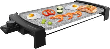 Електричний гриль Cecotec Tasty & Grill 3000 RockWater, 2600 Вт, покриття RockStone, чорний, сталевий