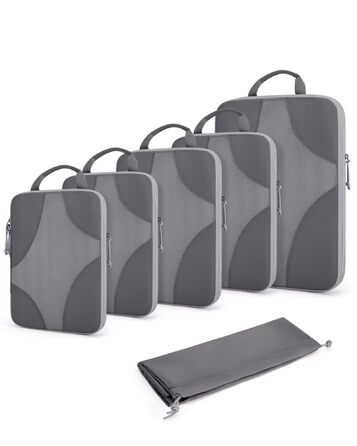 BAGSMART Набір органайзерів для одягу 6 шт. Packtaschen, компресійні кубики для подорожей, мішки для брудної білизни, рюкзак, валіза