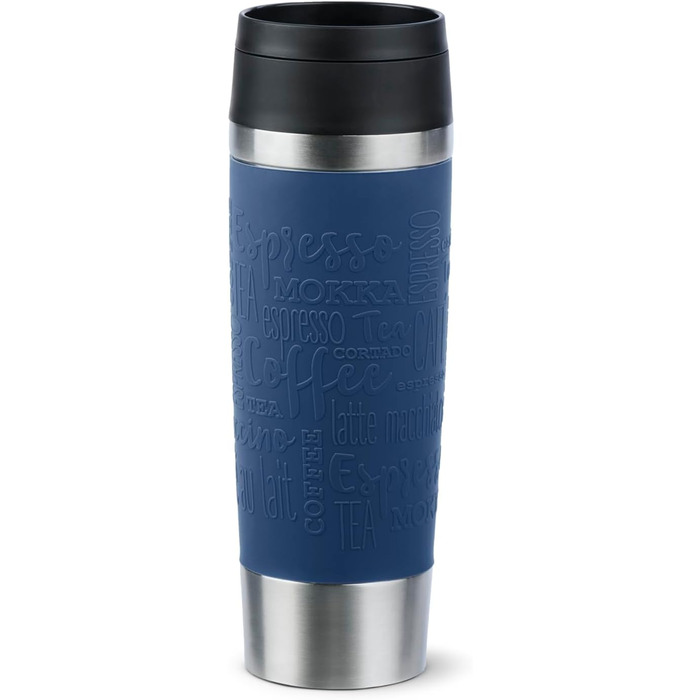Термокружка Emsa N20220 Travel Mug Classic, 0,5 л, нержавіюча сталь, 6 год гаряча, 12 год холодна, герметична, для подорожей