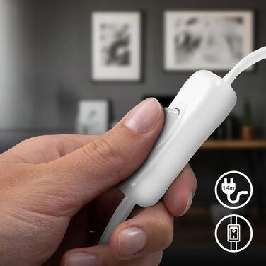 LED лампа BRILONER з торшетом, регульована яскравість, поворотна, для дому, офісу, читання, 32,5x13x40 см, (кріпиться за допомогою затискача, білий)