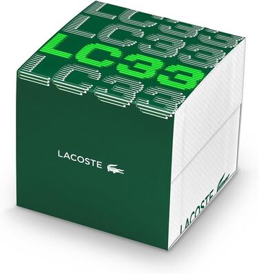 Чоловічий годинник Lacoste LC33 аналогово-цифровий кварцовий з силіконовим браслетом - унісекс, чорний