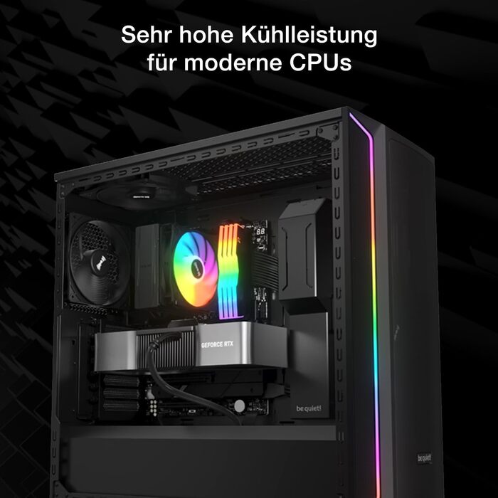 be quiet! Pure Rock 3 LX - повітряний кулер для ПК з 4 тепловими трубами та вентилятором Pure Wings 3 120mm PWM