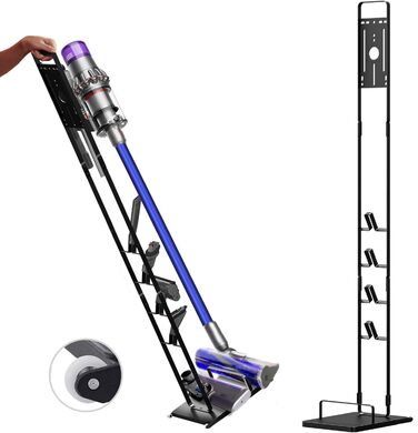 Підставка для пилососа Dyson Gen5 V15s/V15/V12 Slim/V11/V10/V8/V7/V6 на колесах, чорна - настінний тримач без свердління