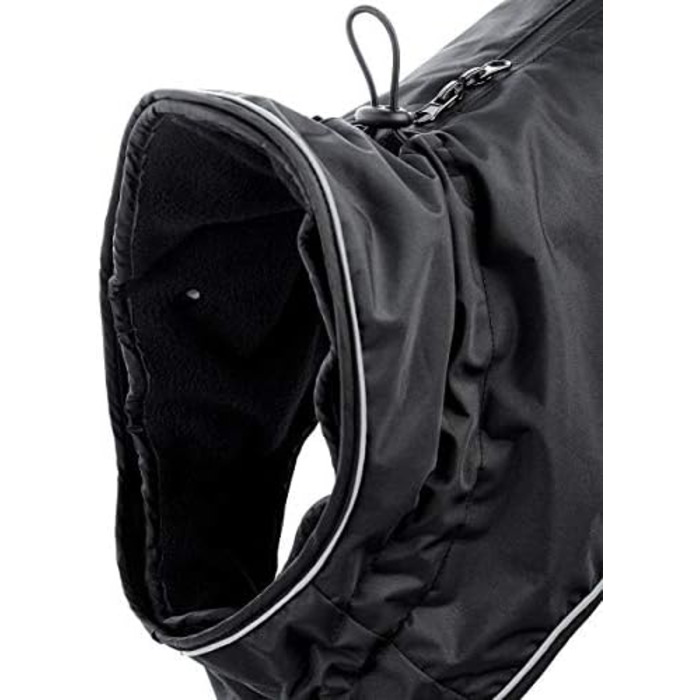 Hunter UPPSALA ALLROUNDER Dog Coat, 2-in-1, Detachable Fleece Lining, Water-Repellent, Size 50, Anthracite/Red 50 Anthracite/Red