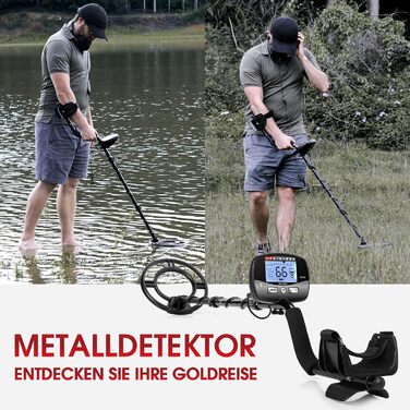 Металошукач професійний 30см, водонепроникна котушка, Pinpoint, DSP-чип, мульти-режим, 12 дюймів