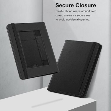 Чохол Fintie для електронних книг 6-7 дюймів з підставкою та петлею, сумісний з Kindle Paperwhite/Kindle Colorsoft Signature Edition 2024, чорний