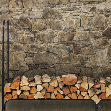 Relaxdays Firewood Rack Metal
