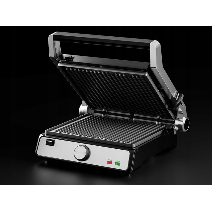 Електричний контактний гриль Götze & Jensen GL601X, сріблястий/сірий, 2200 Вт