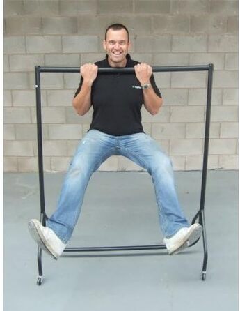 The Shopfitting Shop Stable Clothes Rack, high quality, 1.5 m long, 1.5 m high