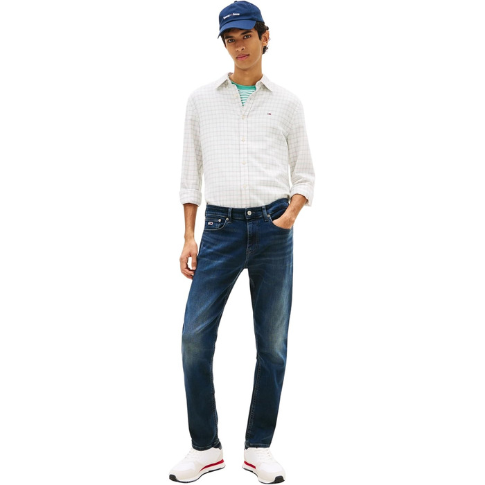 Джинси чоловічі Tommy Jeans Austin Slim Tapered Stretch (30W/30L, Denim Dark) - оригінал