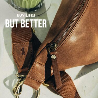 Чоловіча/Жіноча сумка через плече Berliner Bags Preiu Bauchtasche, сумка на пояс, шкіряна, кросбоді, для чоловіків та жінок (Camel, XL)