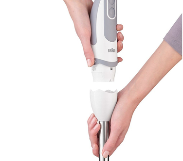 Занурювальний блендер Braun MultiQuick 5 Vario MQ 5200 WH 1000 Вт, біло-сірий