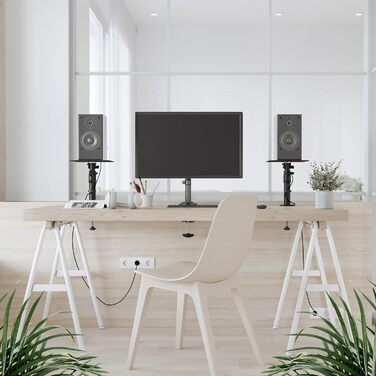 Підставка для колонок RICOO на стіл: 2 шт., регульована висота, універсальна, для ПК, ТВ, студії, LH069-T