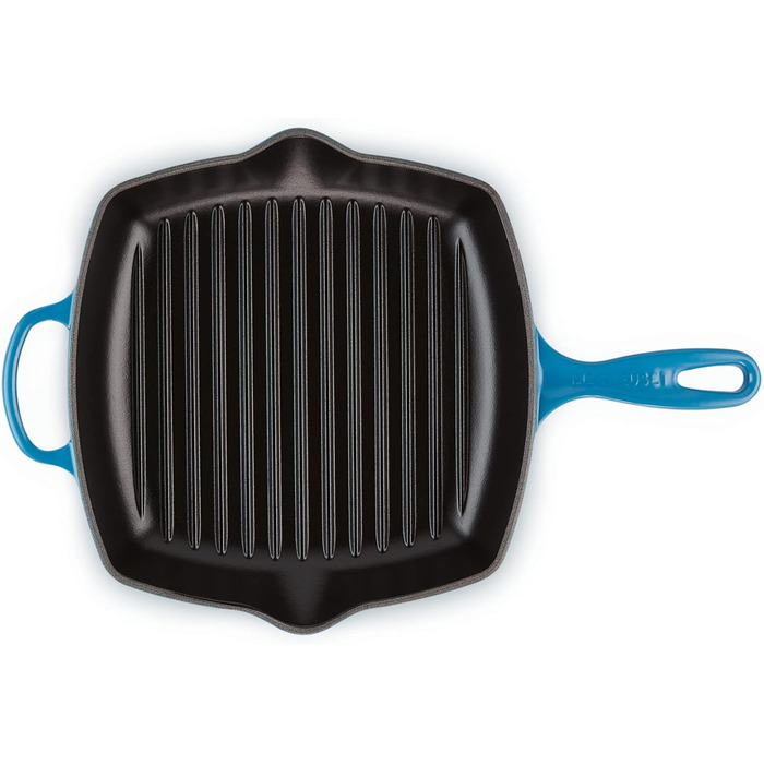 Чавунна гриль-пательня Le Creuset Signature, квадратна, 26 см, для всіх типів плит, індукція, 2,86 кг, колір Марсель