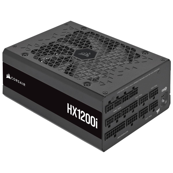Блок живлення Corsair HX1000i 1200W ATX 3.1 PCIe 5.1, повністю модульний, 80 Plus Platinum, iCUE, чорний