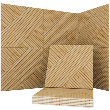 Акустичні настінні панелі Soon Global для звукоізоляції, декоративні звукопоглинаючі панелі, 121,9 x 81,3 см, колір Блакитно-зелений Аура (Harvest Cross)