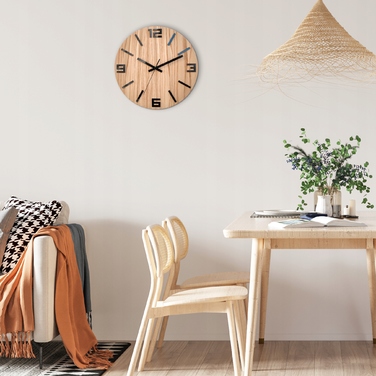 Настінний годинник ModernClock, чорний, 33 см