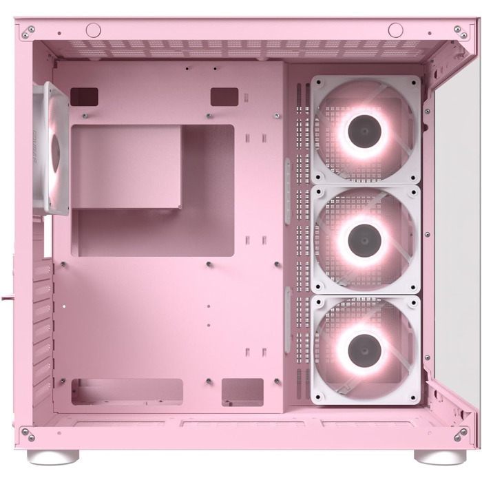 Корпус для ПК Cougar FV150 ARGB Midi-Tower, загартоване скло, рожевий