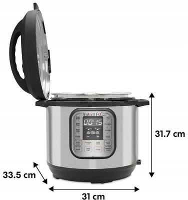 Мультиварка Instant Pot Duo60, срібляста, 1000 Вт, 5,7 л