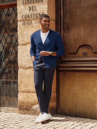 Чоловічий кардиган PJ PAUL JONES з в'язаним візерунком 