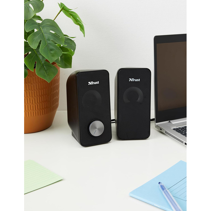 Комп'ютерна акустика Trust Arys 2.0: 28 Вт, USB, AUX, RGB, для ПК, ноутбука, смартфона