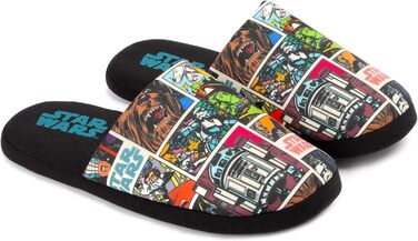 Тапочки Star Wars для чоловіків та дорослих, комікс, чорні, сліпони, 43/44 EU, багато кольорів