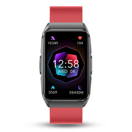 Смарт-годинник для літніх людей JG Smart EKG-650, українське меню, червоний