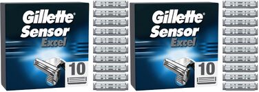 Смінні леза для чоловічих бритв Gillette Sensor Excel, 10 шт (2 упаковки по 5 шт)