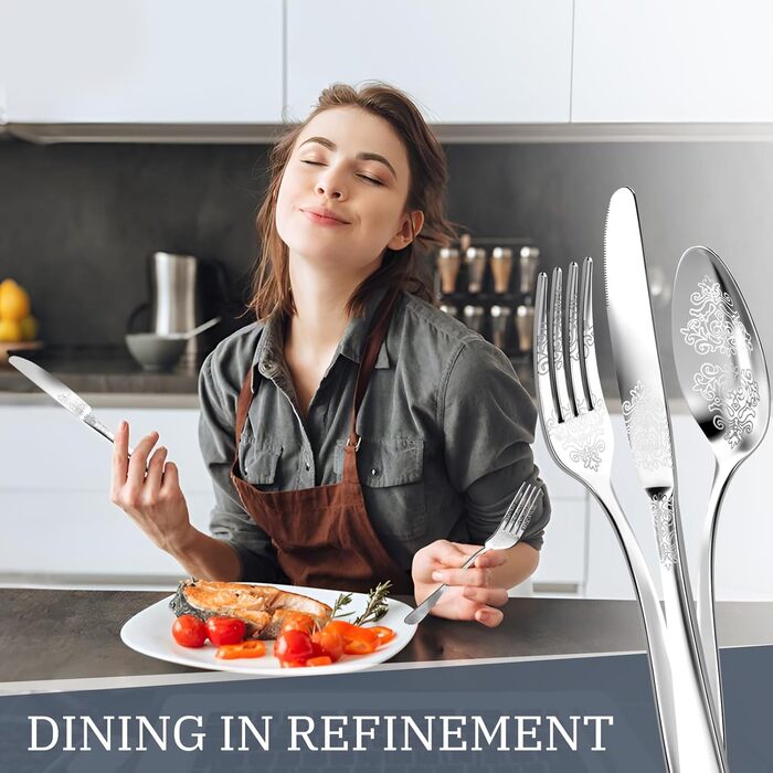 Набір столових приборів DRAGON RIOT на 6 осіб (30 предметів) з нержавіючої сталі, рожеве золото, для дому/вечірки/ресторану