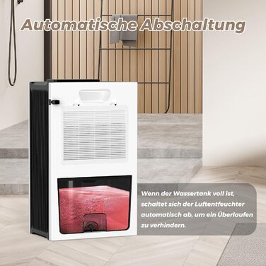Електричний осушувач повітря 12L/день з цифровим дисплеєм вологості, тихий, з автоматичним розморожуванням, режим сну, проти вологи та плісняви, для спальні та ванної кімнати
