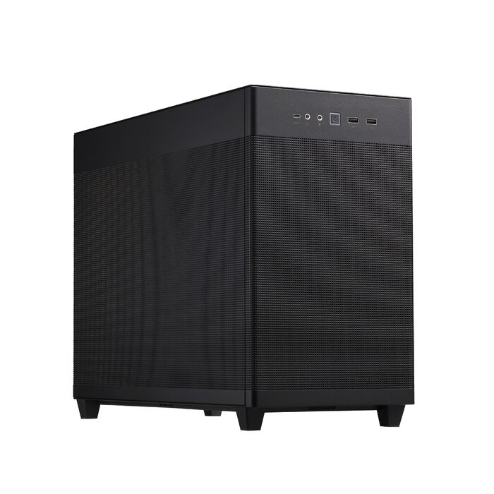 Корпус ASUS Prime AP201 MicroATX чорного кольору (33 літри, підтримка 280/360 мм кулерів, відеокарти до 338 мм, стандартний ATX блок живлення)