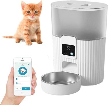Автоматичне годування для котів Smart Futterautomat: WiFi, керування через додаток, прозорий контейнер для корму