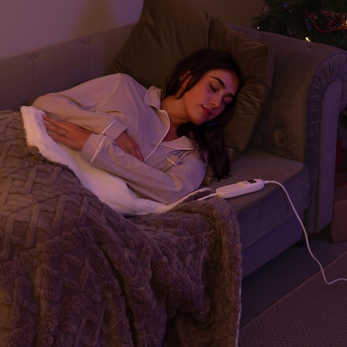 Електрична ковдра Cecotec HeatConfort Sherpa 160x130 см з 9 рівнями нагріву та функцією автовимкнення