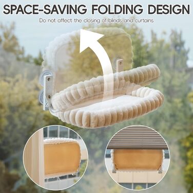 Лежанка для котів EDAGNY на вікно - гамак, м'яка знімною наволочкою, сталевий каркас, до 18 кг (зелений, M)