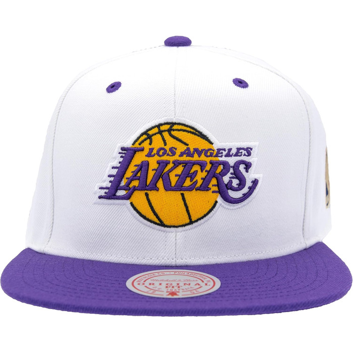 Кепка Mitchell & Ness NBA Lakers Snapback, універсальний розмір, біло-фіолетова