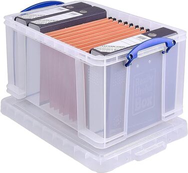 Пластикова прозора коробка для зберігання Really Useful Box 48 літрів, 402x315x610 мм, поліпропілен