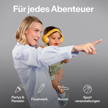 Навушники для захисту слуху Alpine Muffy Baby Klassik - для малюків до 36 місяців, чорний