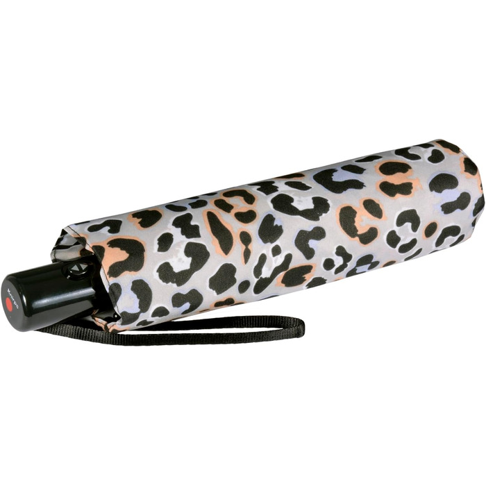 Зонт Knirps Taschenschirm Slim Duomatic з автоматичним відкриванням/закриванням та UV-захистом Renature - Green (Jaguar Apricot)