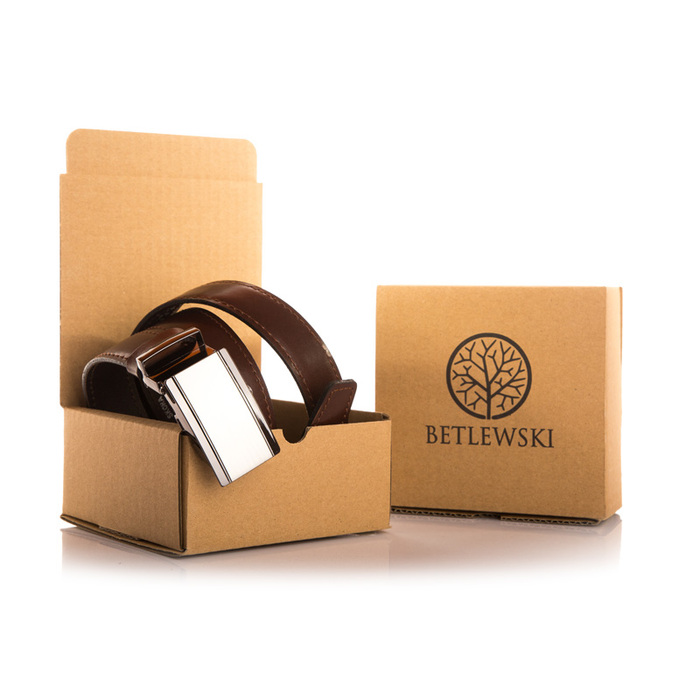Чоловічий ремінь Betlewski, коричневий