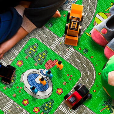 Relaxdays Street Puzzle Mat for Children
