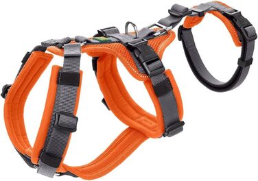 Нашийник для собак Maldon, розмір S-M, оранжево-сірий