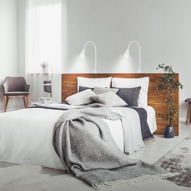 Світлодіодна настінна лампа Briloner з регульованим кутом нахилу, GU10 4.7W, 400lm, тепле біле світло, для читання, біла