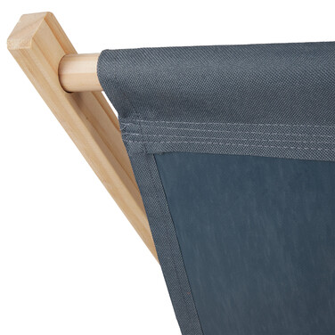 Relaxdays Folding Wooden Lounge Chair