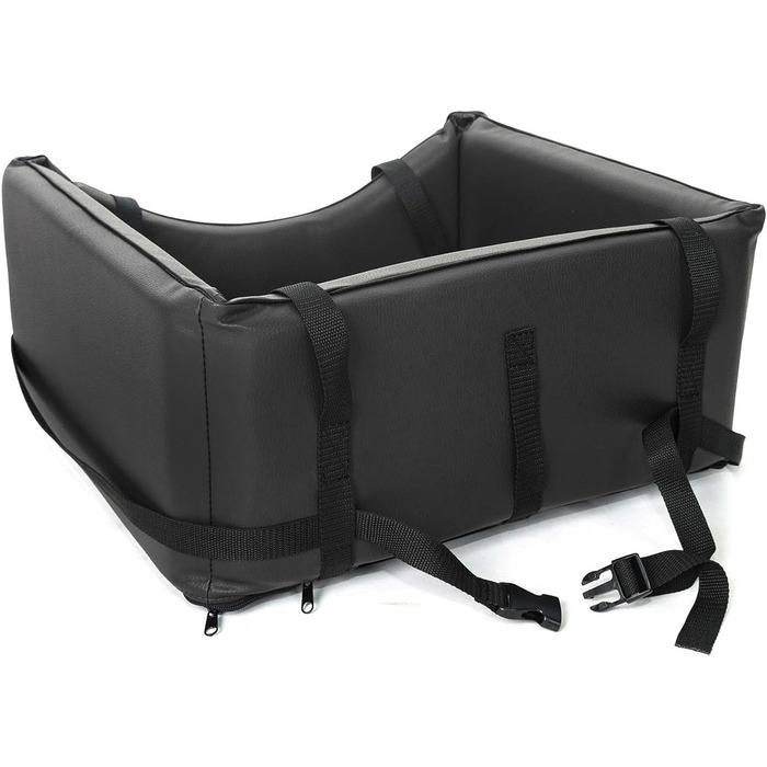 Автоматик для собак Mayaadi-Home: крісло-ліжко для собак з штучної шкіри, чорний, розмір M (50x45 см)